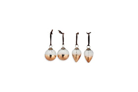 Nevasa Baubles - Clear & Antique Copper (Set of 4)