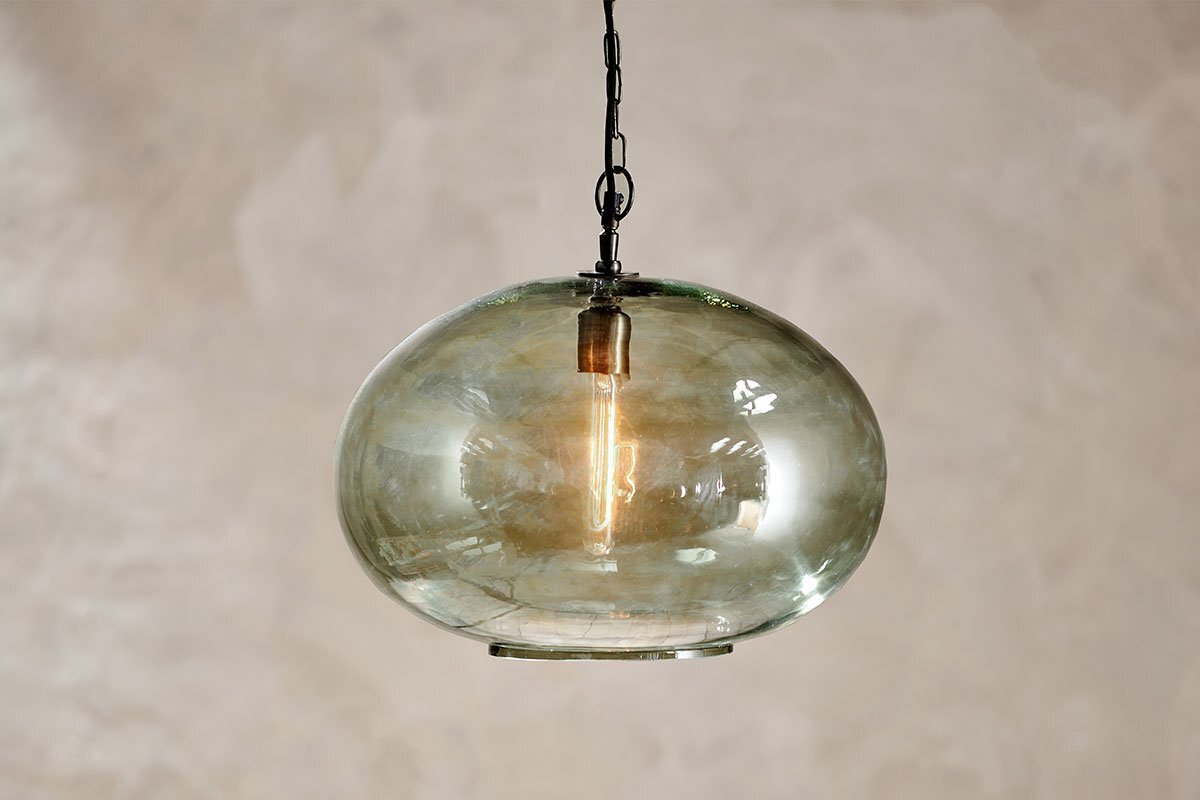 Otoro Recycled Glass Pendant Large Round