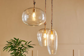 Otoro Statement Recycled Glass Cluster Pendant