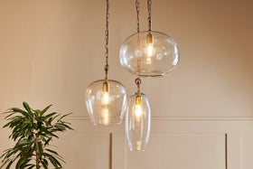 Otoro Statement Recycled Glass Cluster Pendant