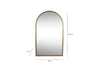 Murwara Full Length Arched Mirror - Antique Brass