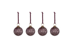 Patta Baubles - Burgundy - (Set of 4)