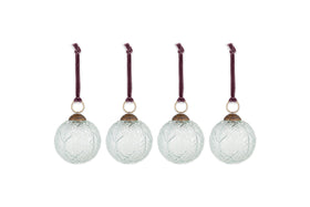 Patta Baubles - Clear - (Set of 4)-nkuku