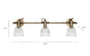 Rarni Ceiling Spotlight Bar - Antique Brass