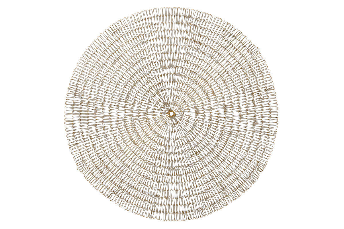 Rayan Wire Wall Art - Antique Brass-nkuku