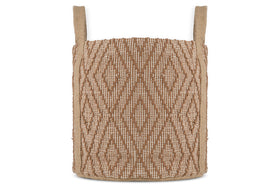Renu Jute Basket - Rust & Natural-nkuku