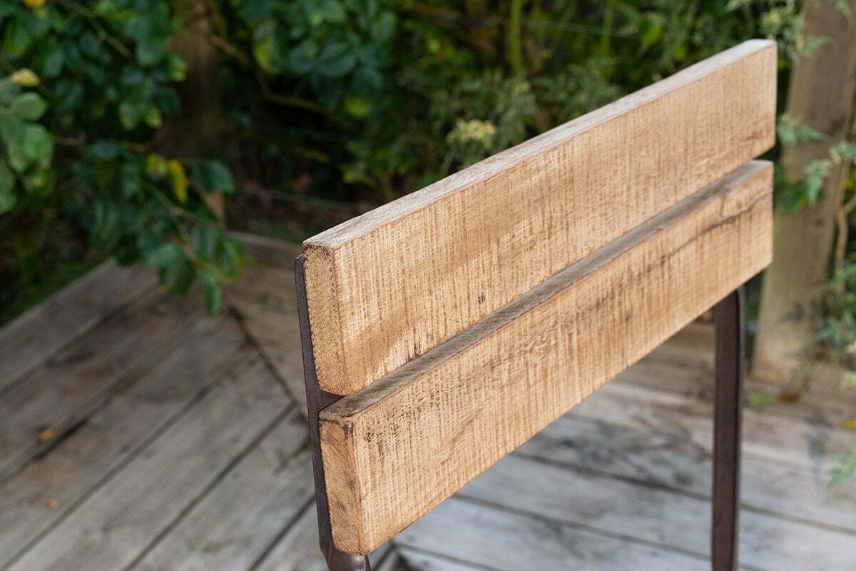 Rishikesh Reclaimed Wood & Iron Folding Chairs - (Set of 2)