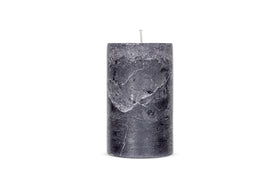 Rustic Soy Blend Pillar Candle - Charcoal - Large-nkuku