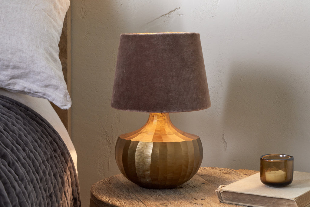 Sakiti Cast Aluminium Table Lamp - Antique Brass