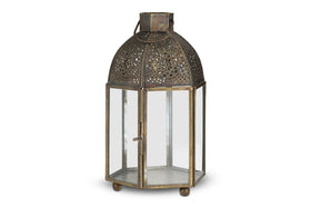 Sabra Lantern - Aged Antique-nkuku