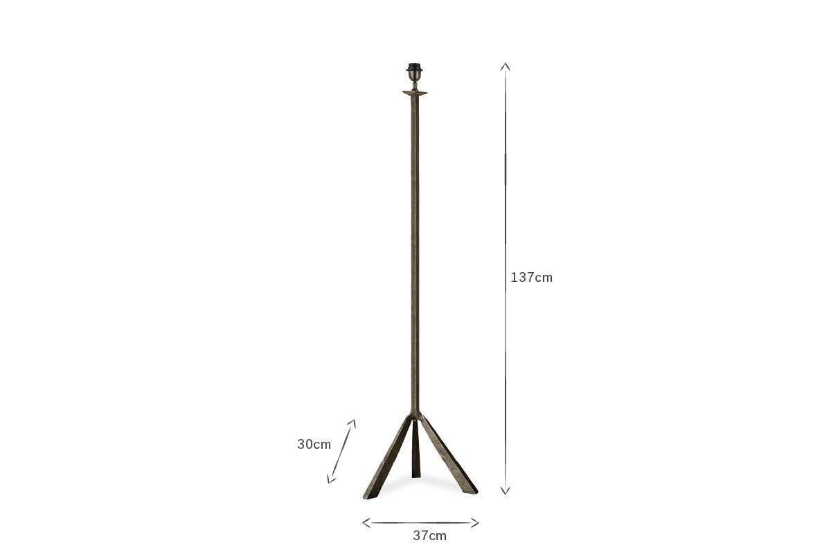 Sahhil Metal Tripod Floor Lamp - Antique Bronze