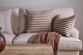 Sanval Wool Cushion Cover - Burgundy