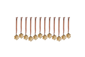 Sardi Star Baubles - Gold (Set of 12)-nkuku