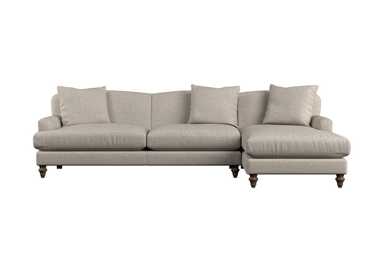Deni Grand Right Hand Chaise Sofa - Brera Linen Natural