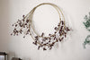 Tanu Layered Mango Wood Beaded Wreath - Brass & Ruby