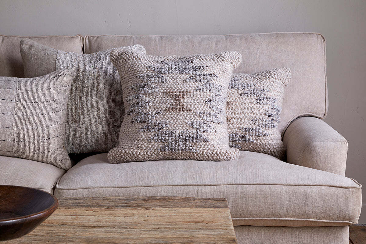 Tendai Cotton & Wool Cushion Cover - Natural