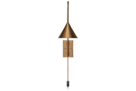 Thottam Swing Arm Wall Lamp - Antique Brass