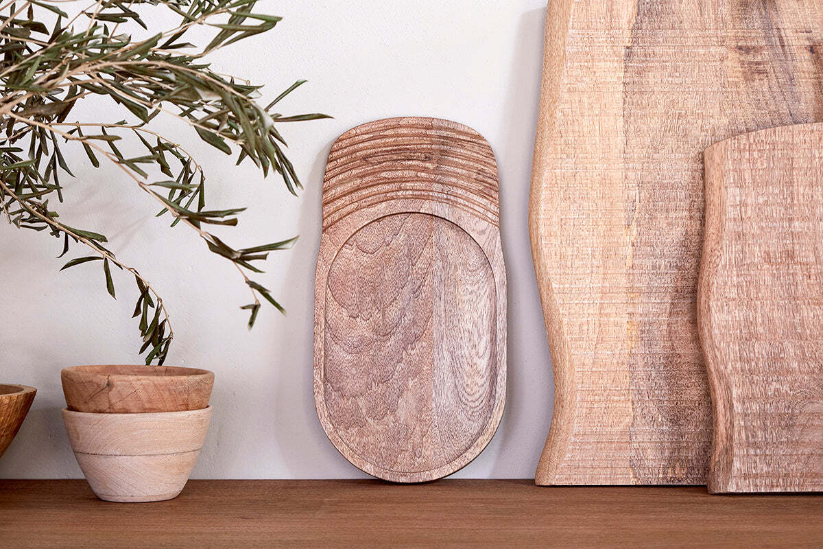 Tivisha Mango Wood Serving Board - Natural