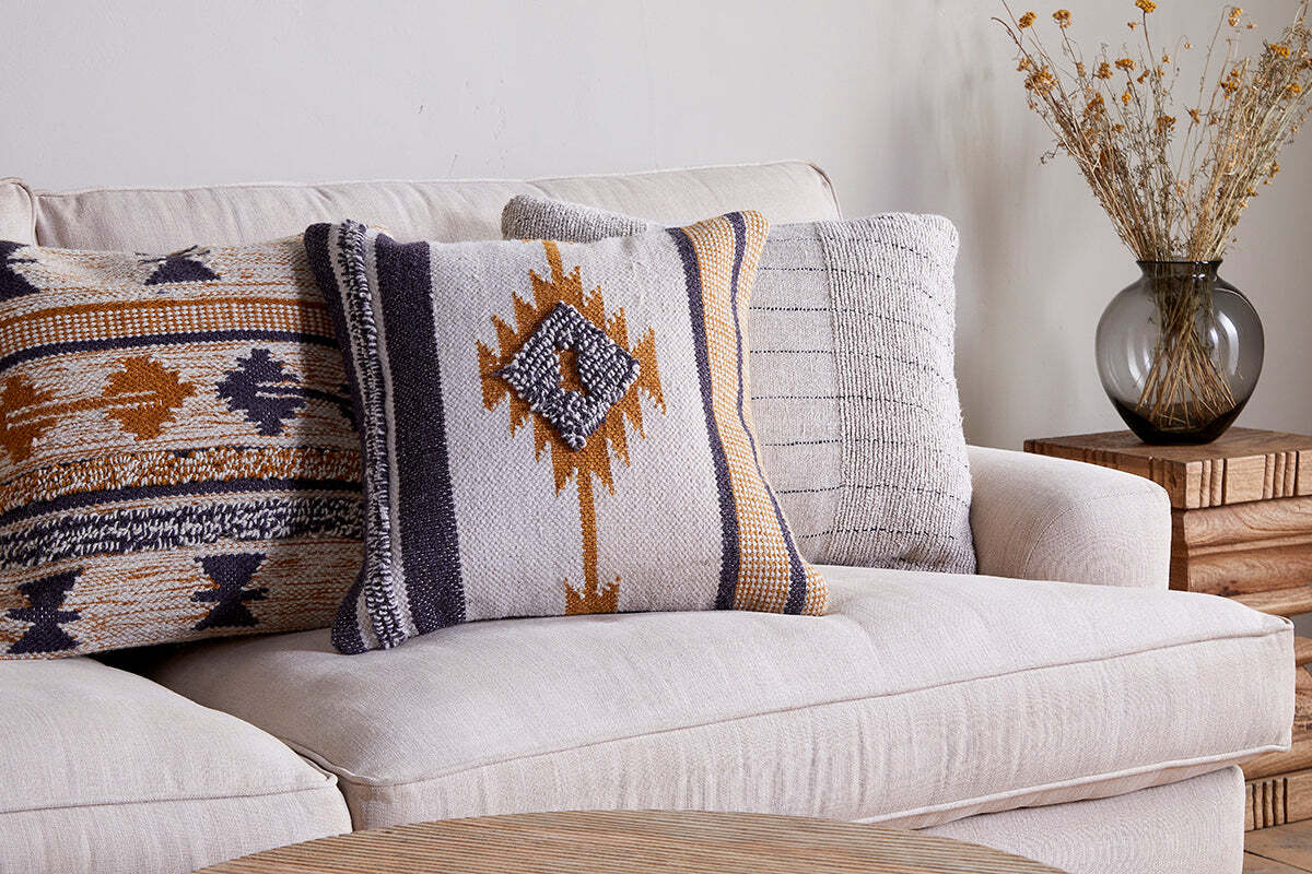 Tussi Mara Cushion Cover Mustard &