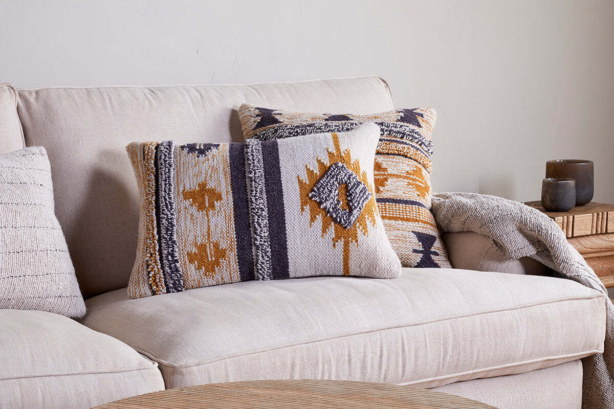 Tussi Sia Cushion Cover Mustard &