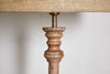 Usha Classic Wooden Floor Lamp - Natural