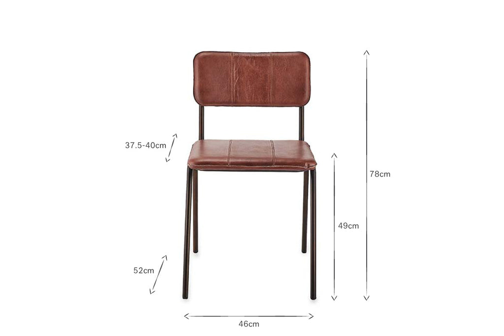 Ukari Dining Chair Chocolate Brown