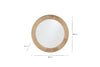 Vivan Grooved Wood Mirror - Natural