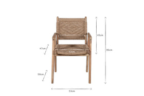 Vinay Woven Dining Chair - Natural-nkuku
