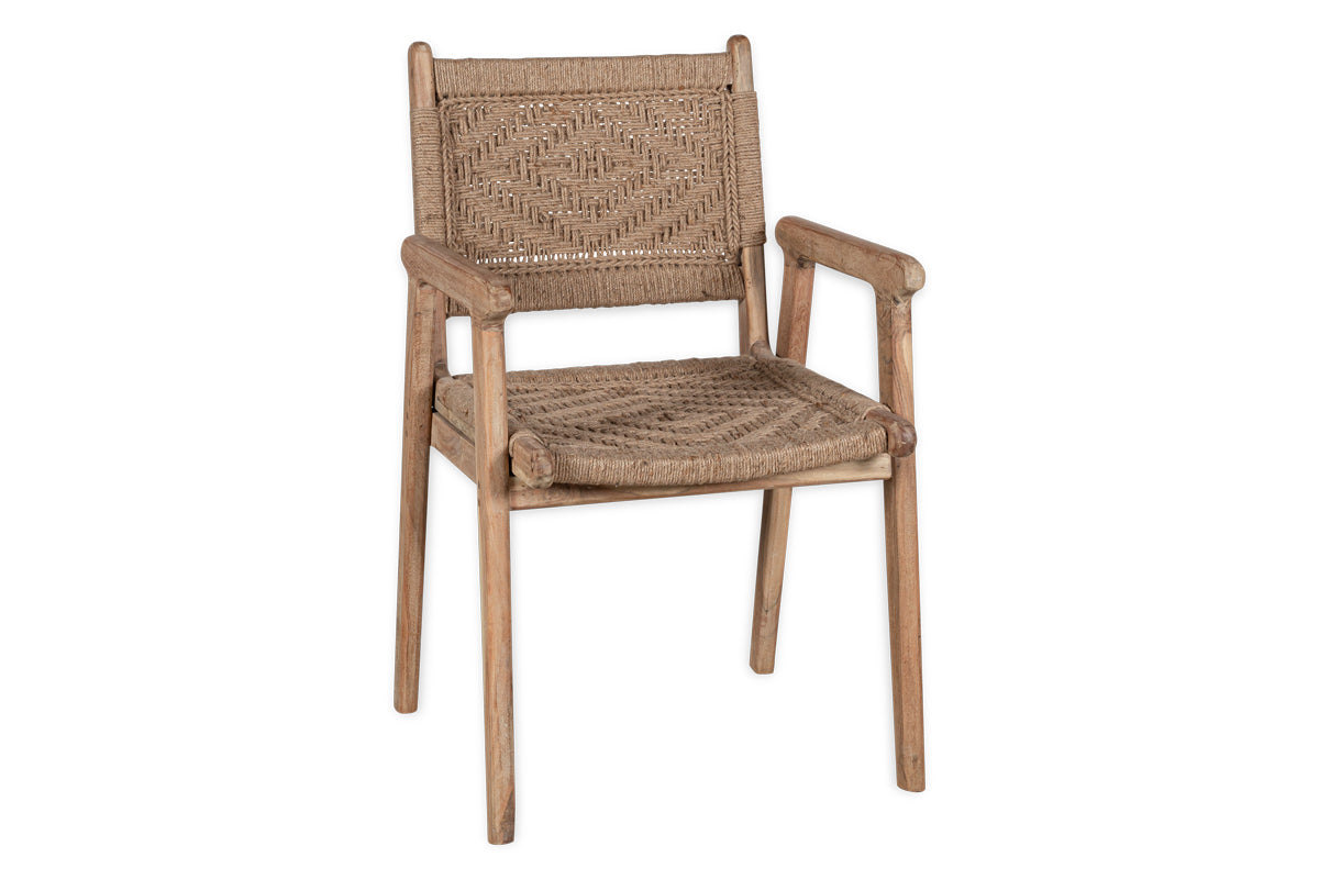 Vinay Woven Dining Chair - Natural-nkuku