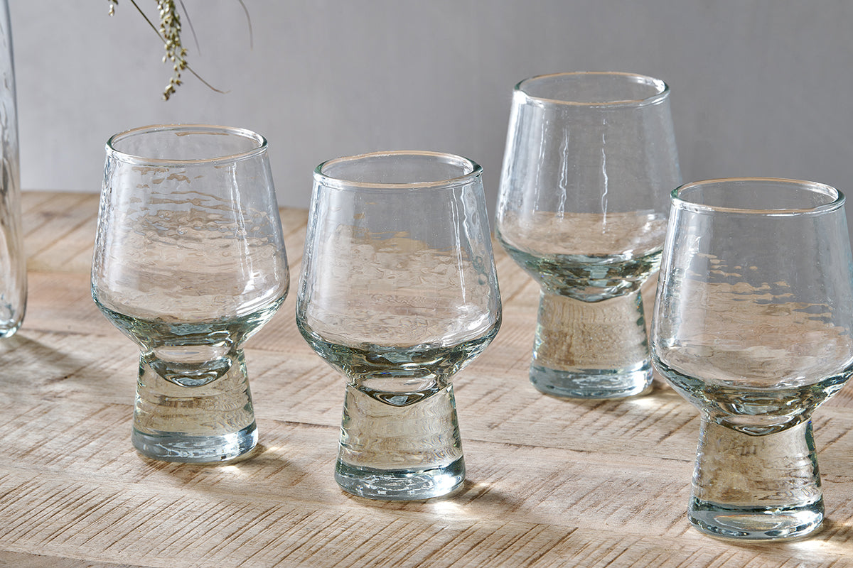 Visla Glass - Light Smoke (Set of 4)-nkuku