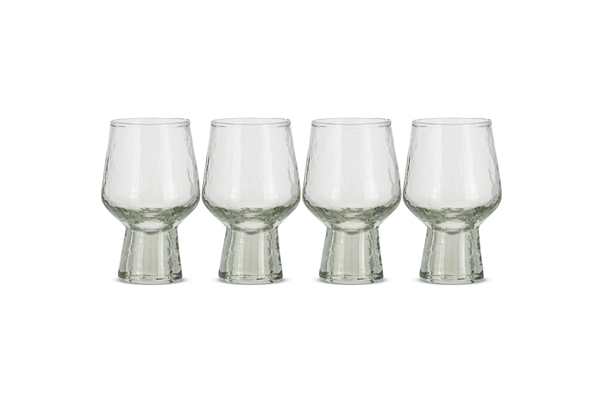 Visla Glass - Light Smoke (Set of 4)-nkuku