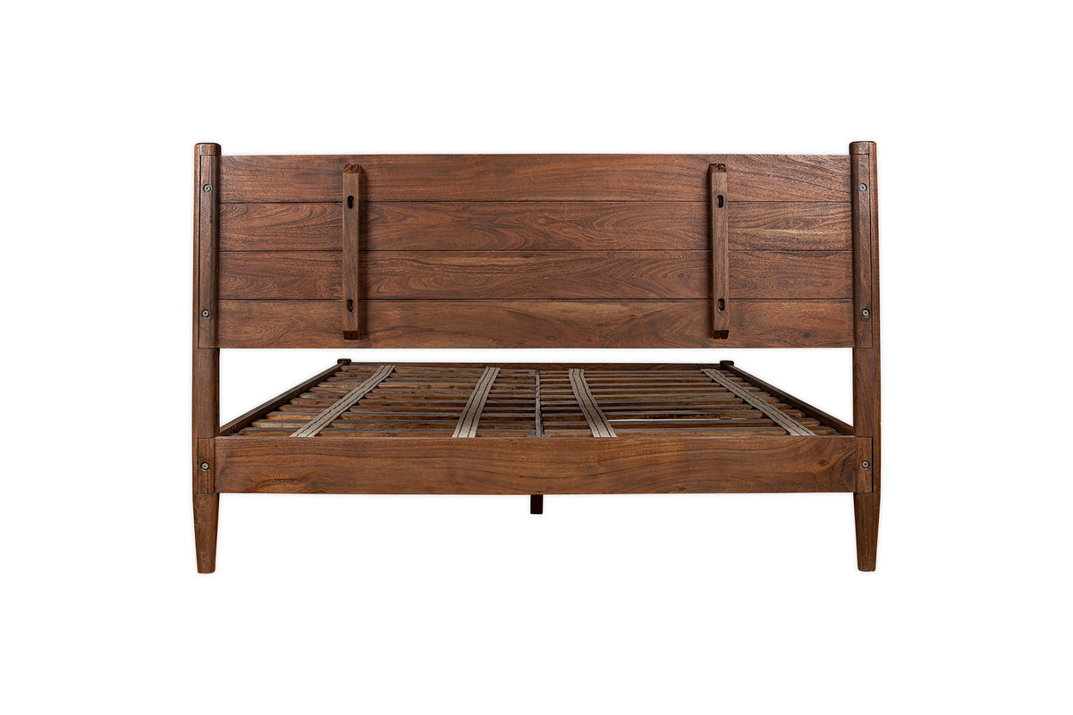 Anbu Acacia Bed - Washed Walnut - King - nkuku – Nkuku