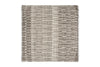 The Aahna Wool Cushion Cover by nkuku features a textured, woven design in charcoal, made from wool and recycled polyester with abstract horizontal and vertical lines for a stylish, striped look.