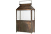 Akoko Wide Lantern - Brown Patina
