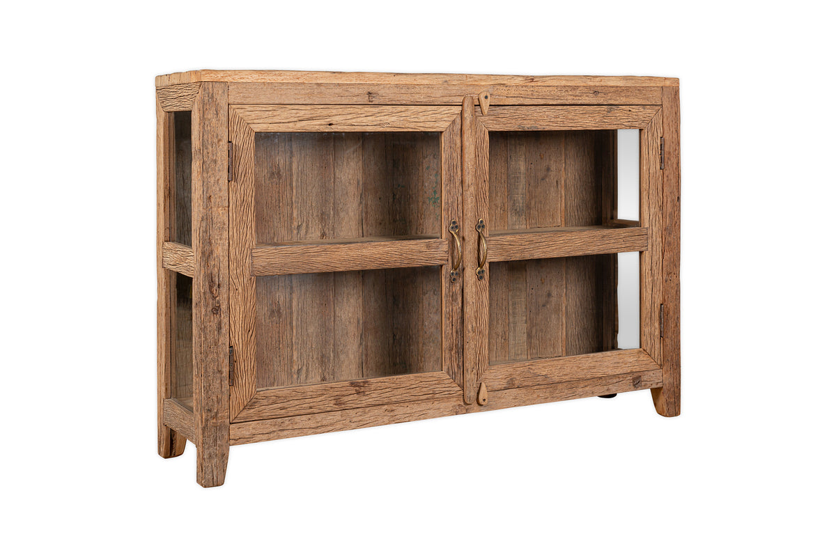 Ibo Reclaimed Wood & Glass Sideboard - Natural - nkuku
