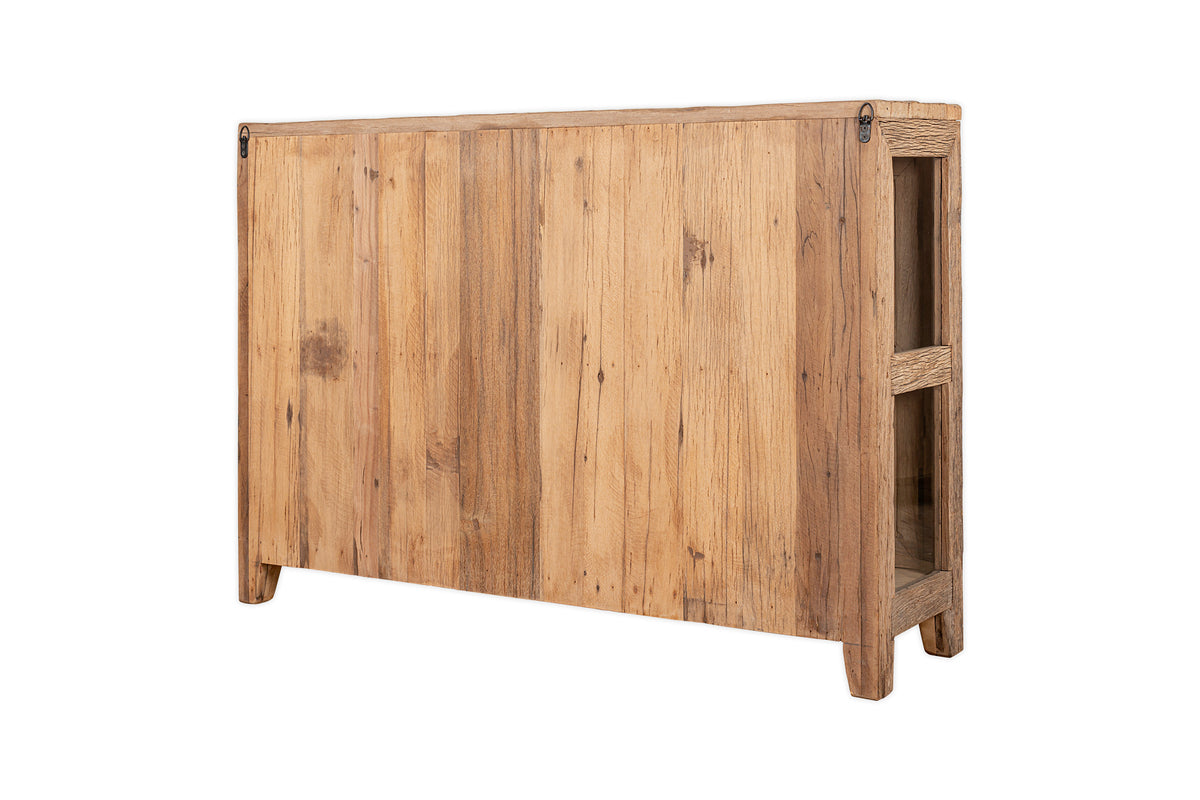Ibo Reclaimed Wood & Glass Sideboard - Natural - nkuku