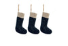 Karru Cotton Velvet Mini Stockings - Indigo (Set of 3)