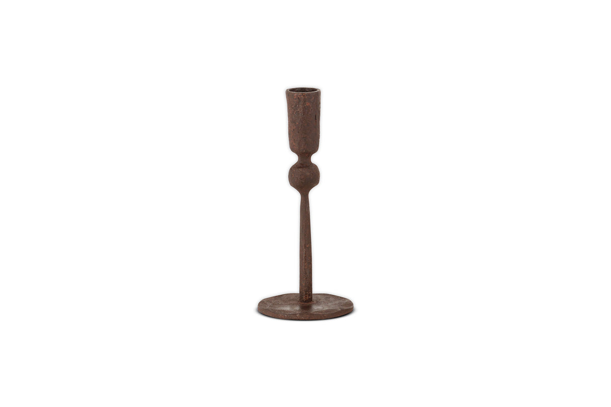 Mawindi Candle Holder - Rust-nkuku