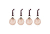 Nishan Pinched Baubles - Copper (Set of 4)
