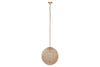 Nilaveli Woven Jute Sphere Pendant - Natural