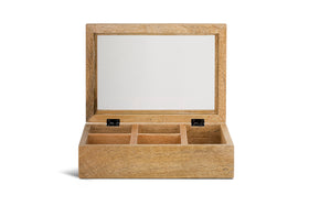 Kabani Mango Wood Jewellery Box - Natural