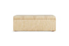 Aranya Cotton & Jute Upholstered Storage Bench - Natural