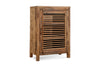 Ibo Reclaimed Wood Slatted Low Cabinet - Natural