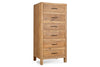 Iya Reclaimed Wood Tall Boy Chest of Drawers - Natural