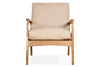 Jaya Acacia Wood & Linen Occasional Chair - Natural