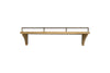 Meera Mango Wood & Iron Gallery Shelf - Natural