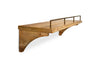 Meera Mango Wood & Iron Gallery Shelf - Natural