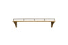 Meera Mango Wood & Iron Gallery Shelf - Natural