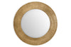 Moto Round Mirror - Antique Brass