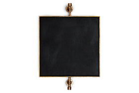 Visala Square Swivel Wall Mirror - Antique Brass